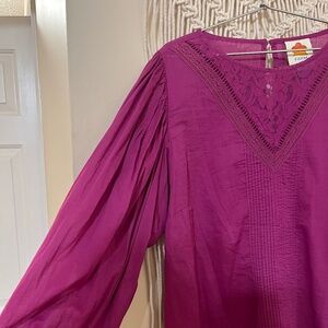 Farm Rio Anthropologie Kelsie Blouse Size Large